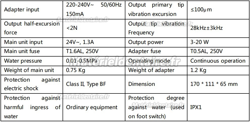 Woodpecker® UDS-K LED Détartreur ultrasonique avec LED