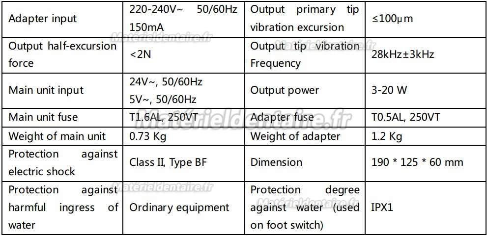 Woodpecker® UDS-L Détartreur piézo-électrique Ultrasonique