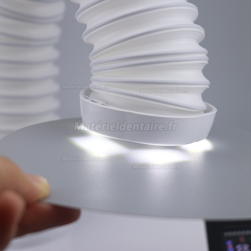 Aspirateur portatif de poussière pour laboratoires dentaires avec 3 lumières de LED