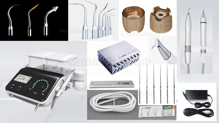 Détartreur ultrasonique sans douleur Vrn Q6 + polisseuse à air Détartreur ultrasonique sans douleur Vrn Q6 + polisseuse à air