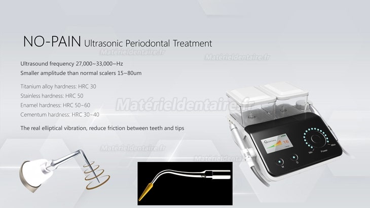 Détartreur ultrasonique sans douleur Vrn Q6 + polisseuse à air Détartreur ultrasonique sans douleur Vrn Q6 + polisseuse à air