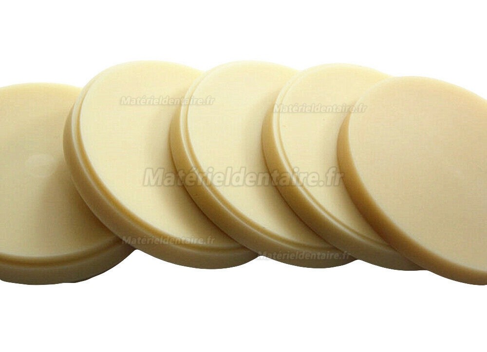 5 pièces 98*25mm Disque PMMA laboratoire dentaire pour le système Wieland CAD/CAM