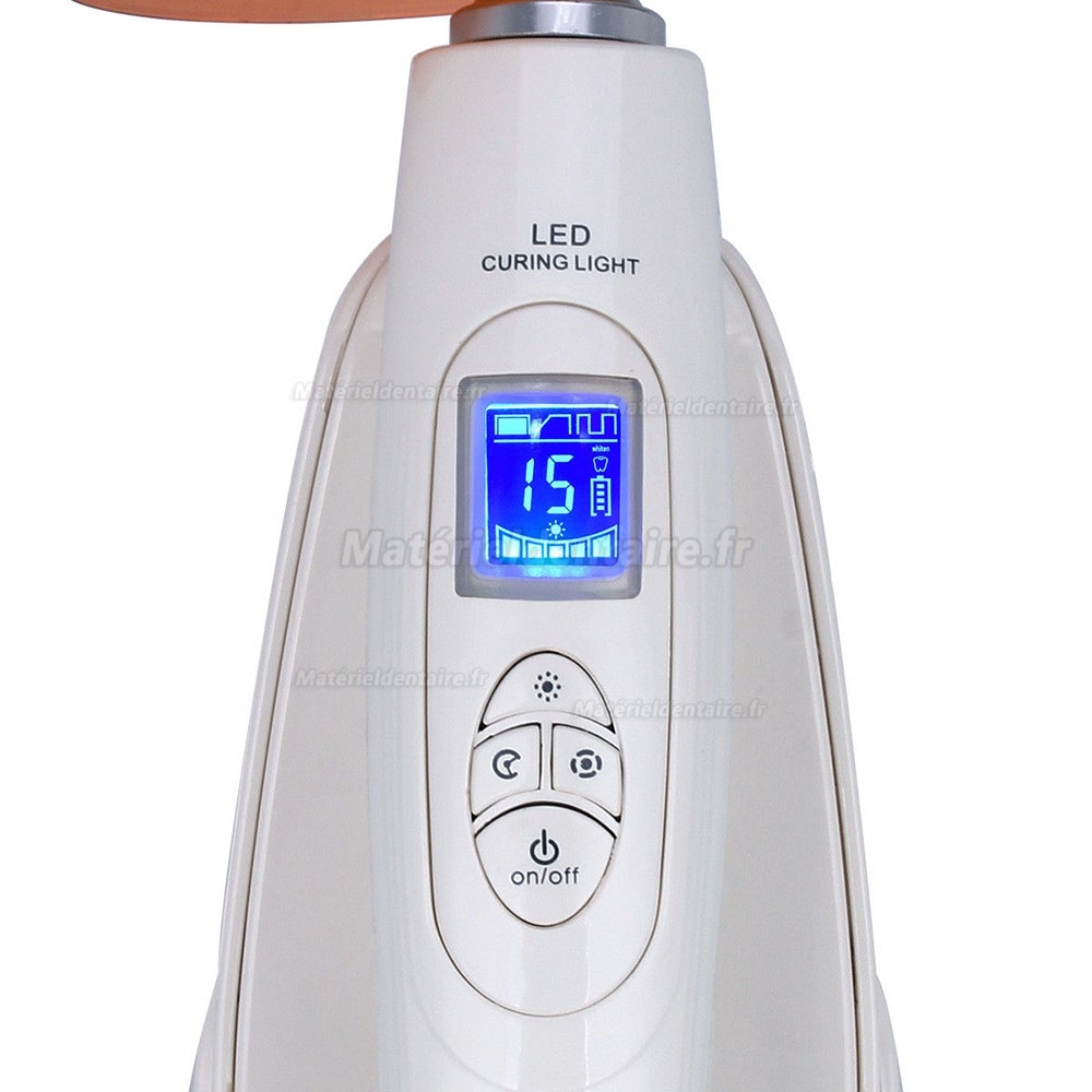 LED dentaire lamp à polymériser sans fil avec photomètre 2000mw/cm2 LED dentaire lamp à polymériser sans fil avec photomètre 2000mw/cm2