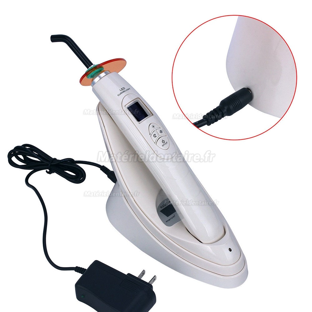LED dentaire lamp à polymériser sans fil avec photomètre 2000mw/cm2 LED dentaire lamp à polymériser sans fil avec photomètre 2000mw/cm2