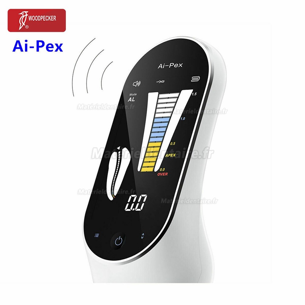 Localisateur d’apex Woodpecker Ai-Pex avec fonction testeur de vitalité pulpaire