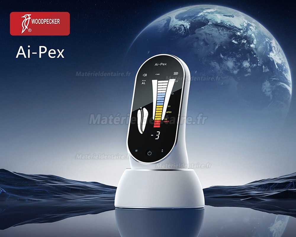 Localisateur d’apex Woodpecker Ai-Pex avec fonction testeur de vitalité pulpaire