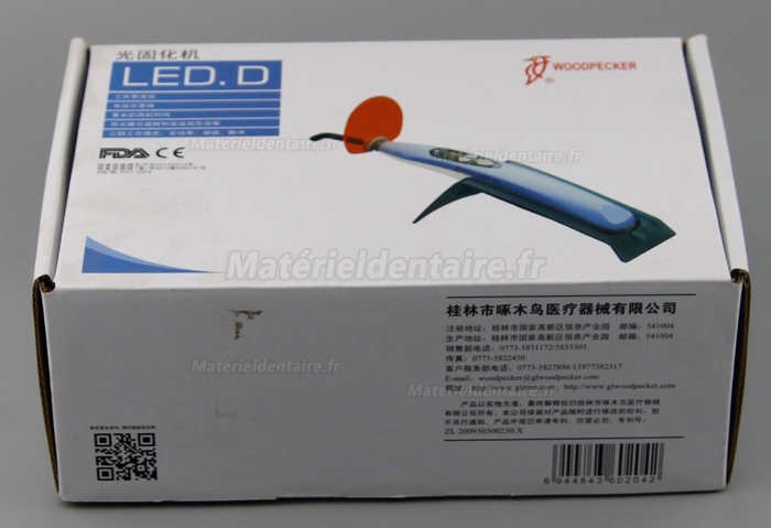 Woodpecker® Type D Lampe LED à photopolymériser sans fil/par fil