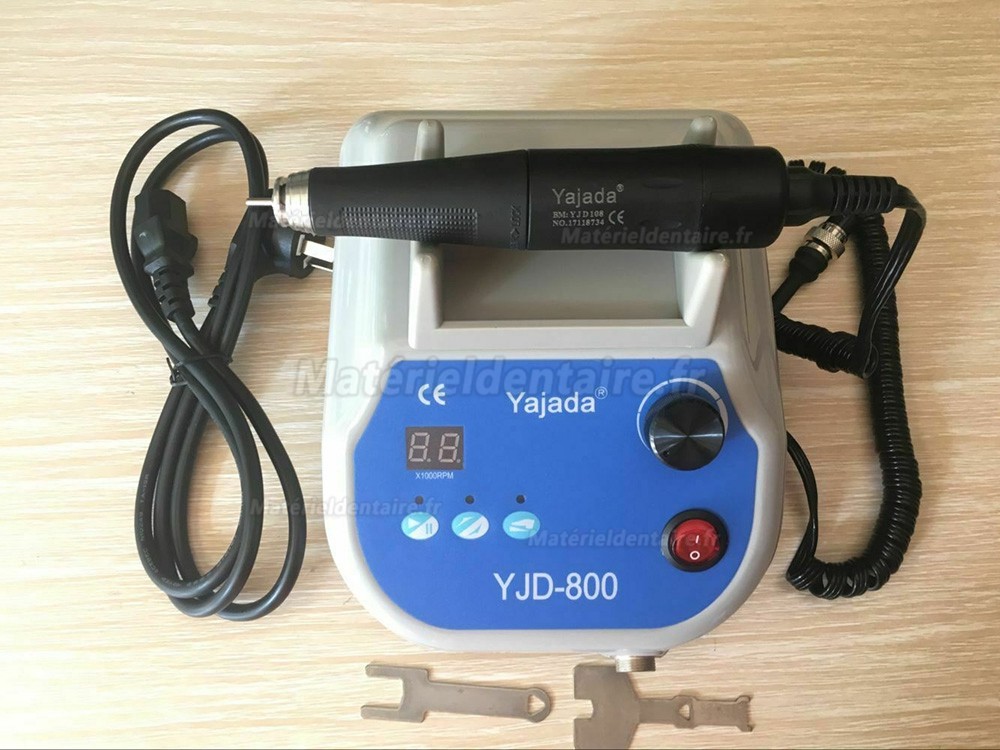 Yajiada® YJD-800 Micro moteur brushless dentaire avec pièce à main brushless à 50 000 tr/min