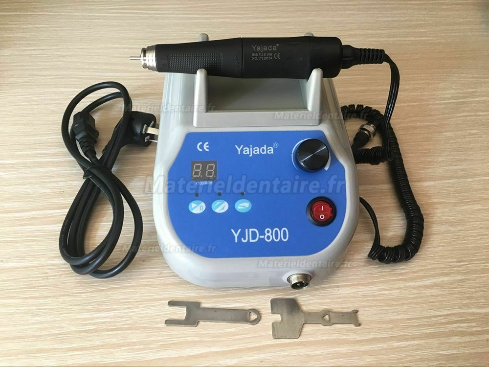 Yajiada® YJD-800 Micro moteur brushless dentaire avec pièce à main brushless à 50 000 tr/min
