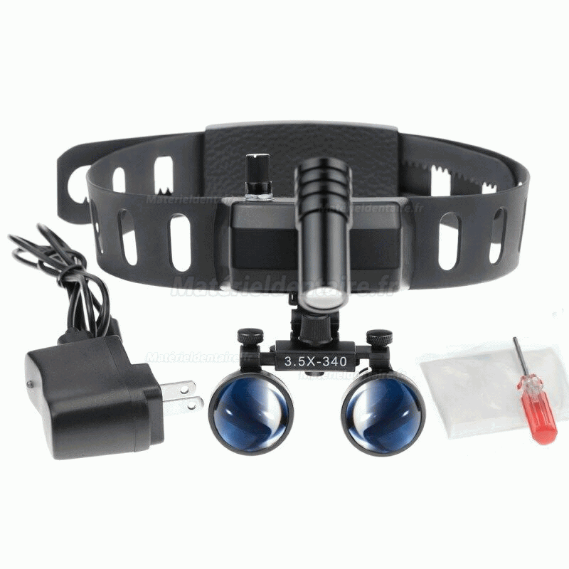 5W Lampe frontale sans fil du bandeau médical LED dentaire avec des loupes binoculaires de 3.5X