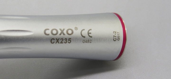 YUSENDENT® CX235-C7-2 multiplicateur 1: 5 contre angle à basse vitesse (bague rouge)