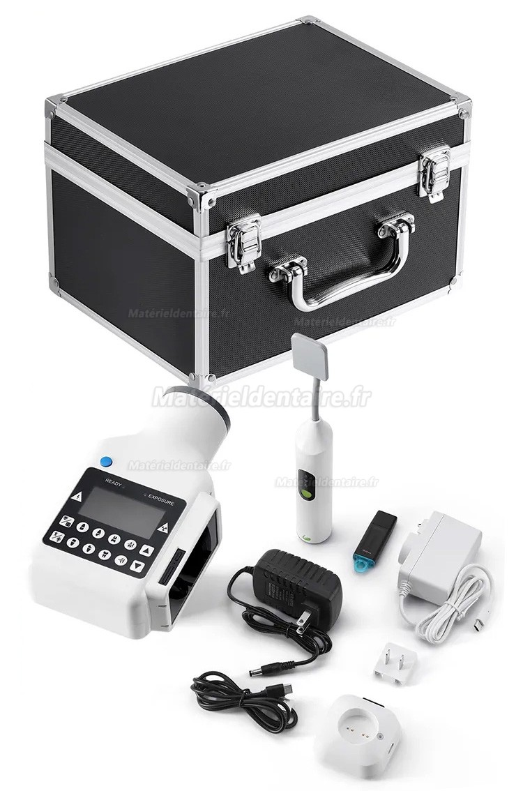 Machine radio dentaire (écran intégré) + capteur rvg dentaire sans fil iRay Pluto 0002XW